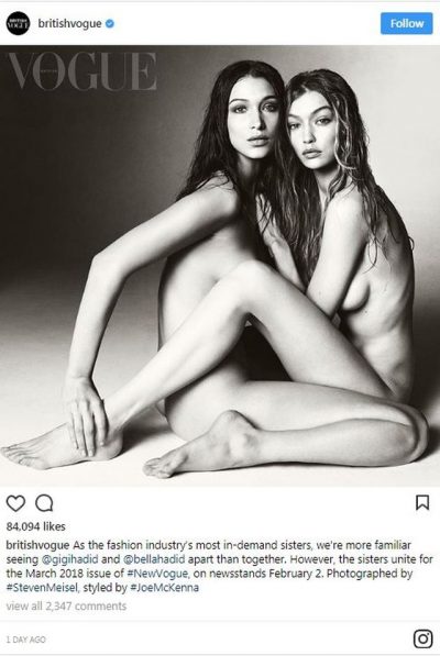 ‘Motra, nudo dhe në pozicion intim’: Njerëzit s’pushojnë pas fotos së supermodeleve