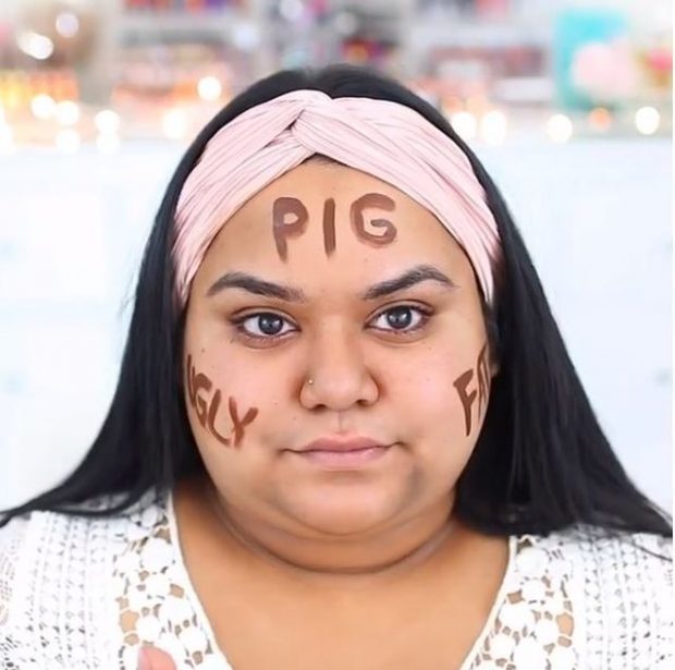 Mesazh në makeup: Blogerja ua jep ballit gjithë atyre që i thanë të vriste veten