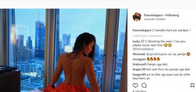 Françeska nxjerr gjoksin topless por ka një problem me pamjen, fansat shpërthejnë në komente