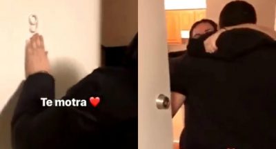 Moment emocionues: Këngëtari shqiptar i shkon motrës në Amerikë dhe i troket në derë (FOTO)