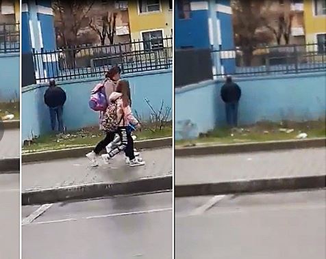Burri nga Elbasani urinon dhe kryen veprime të turpshme para nxënësve (VIDEO)