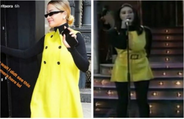 Kjo veshje e Ritës na kujtoi fustanin e verdhë të Erandës, që tronditi festivalin 22 vjet më parë (FOTO+VIDEO)