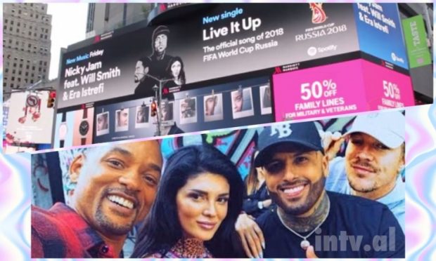 Era Istrefin po e dëgjon e gjithë BOTA! Renditet e 4-ta në YouTube dhe fytyra e shqiptares shfaqet në Times Square NYC.(FOTO)