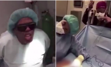 VIDEO tronditëse: Pacienti me bark të prerë në sallën e operacionit, mjekja “se vret trurin” këndon dhe kërcen