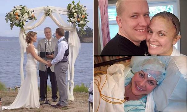 PREKËSE/ Gruaja e sëmurë me kancer suprizon bashkëshortin me dasmë (VIDEO)