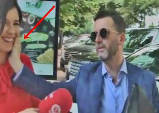 Gazetarja i bën pyetjen “pikante” Erjon Braçe e kap nga faqja, ajo i kthehet: Të dukem e vogël? (VIDEO)