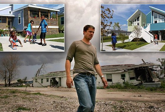 Brad Pitt ndihmoi pas uraganit “Katrina” duke ndërtuar shtëpi/ Banorët e New Orleansi do ta padisin (FOTO)
