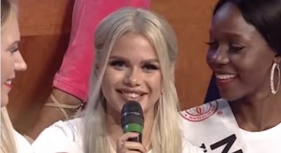 “PO DHJ*S”/ Miss-i nga Letonia shokon publikun shqiptar (VIDEO)