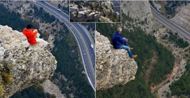 E GUXIMSHME/ Çifti bën foto në skajin e shkëmbit 1.5 km të lartë