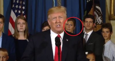 Trump jep konferencë për shtyp mbi kujdesin shëndetësor/ Njerëzit u hutuan nga vetullat e kësaj gruaje (FOTO)