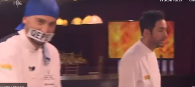 E PAZAKONTË/ Konkurentit në “Hell’s Kitchen” i mbyllet goja me ngjitëse (VIDEO)