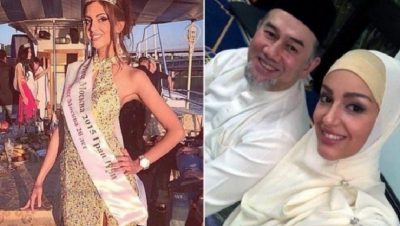 MARTOHET ME MODELEN/ Mbreti i Malajzisë braktis kurorën për të dashurën 24 vite më të re