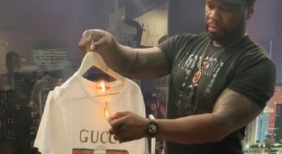 “NUK DO I MBAJ MË RROBAT NË SHTËPI”/  50 Cent djeg bluzën e firmës Gucci, shkak bëhen… (VIDEO)