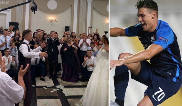 ME VALLE E KËNGË POPULLORE/ Në një dasmë tradicionale futbollisti shqiptar ‘e djeg’ në kërcim bashkë me nusen (VIDEO)