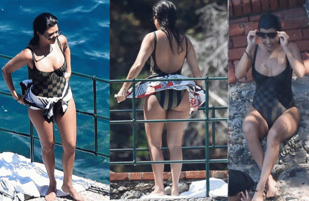 NGA PUSHIMET LUKSOZE NË ITALI/ Kourtney Kardashian poza të nxehta  (FOTO)