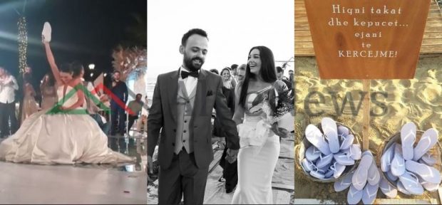 LOJRA, ART DHE HUMOR/ Detajet që e bëjnë të veçantë dasmën e Jonida Vokshit dhe Besnik Krapit (FOTO+VIDEO)