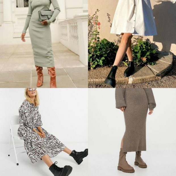 “FUNKSIONOJNË GJITHMONË/ Këto janë disa prej kombinimet e fustaneve me çizme (FOTOT)