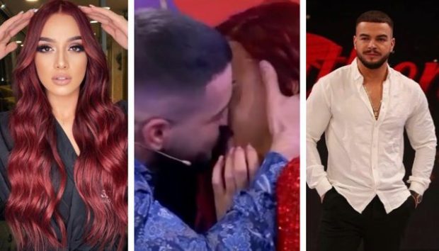 PAS DY TAKIMEVE TË TYRE QË NGJALLËN DEBAT/ Fatjoni puth Melisën në buzë në mes të emisionit (VIDEO)