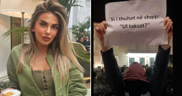 “SI THUHET SHQIP…”/ Shprehja e Trixës bëhet virale edhe në protestë, reagimi i këngëtares merr vëmendjen