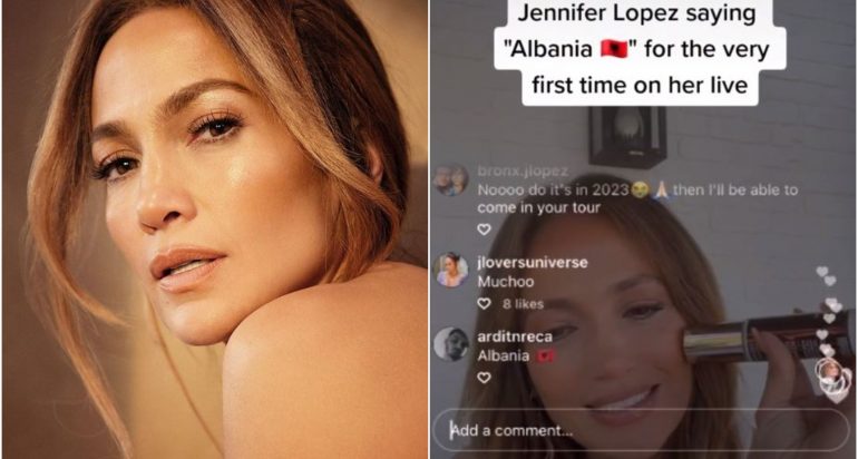 VIDEO PO BËN XHIRON E RRJETIT/ Jennifer Lopez përshendet Shqipërinë ‘Live’ në Instagram
