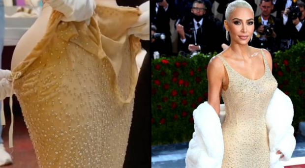 RINDIZET DEBATI/ Fotot tregojnë se Kim Kardashian ka dëmtuar fustanin e Marilyn Monroe
