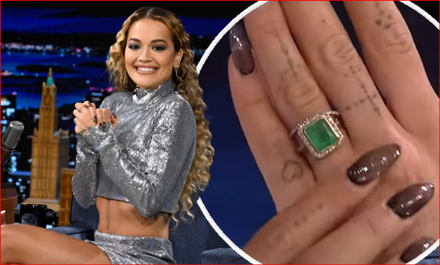 “DOJA TË ISHTE…”/ E sapomartuar, Rita Ora tregon për herë të parë unazën e saj verbuese smeraldi