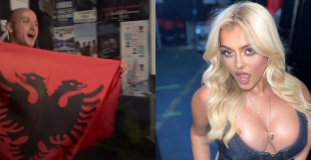 “TË DUA SHQIPE”/ Bebe Rexhën e presin me flamur shqiptar në Gjermani