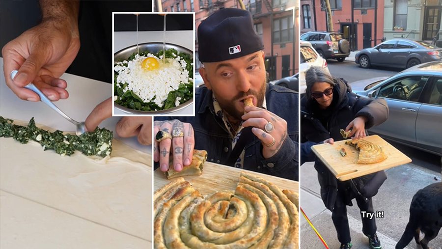 “A DO TË HASH DIÇKA SHIPTARE?” Influenceri i njohur gatuan byrek me spinaq për Gashin