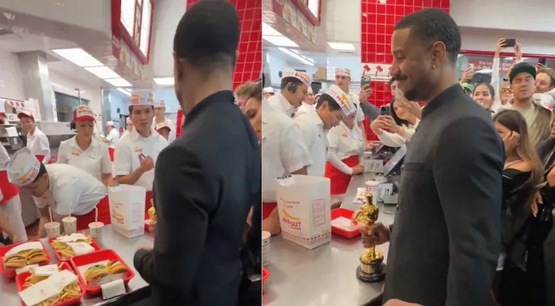FITOI ÇMIMIN OSCARS SI AKTORI MË I MIRË/ Ylli hollivudian feston triumfin duke ngrënë një hamburger
